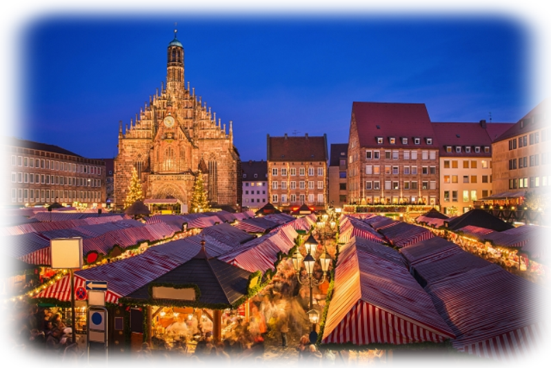 Christkindlesmarkt in Nürnberg, Deutschland